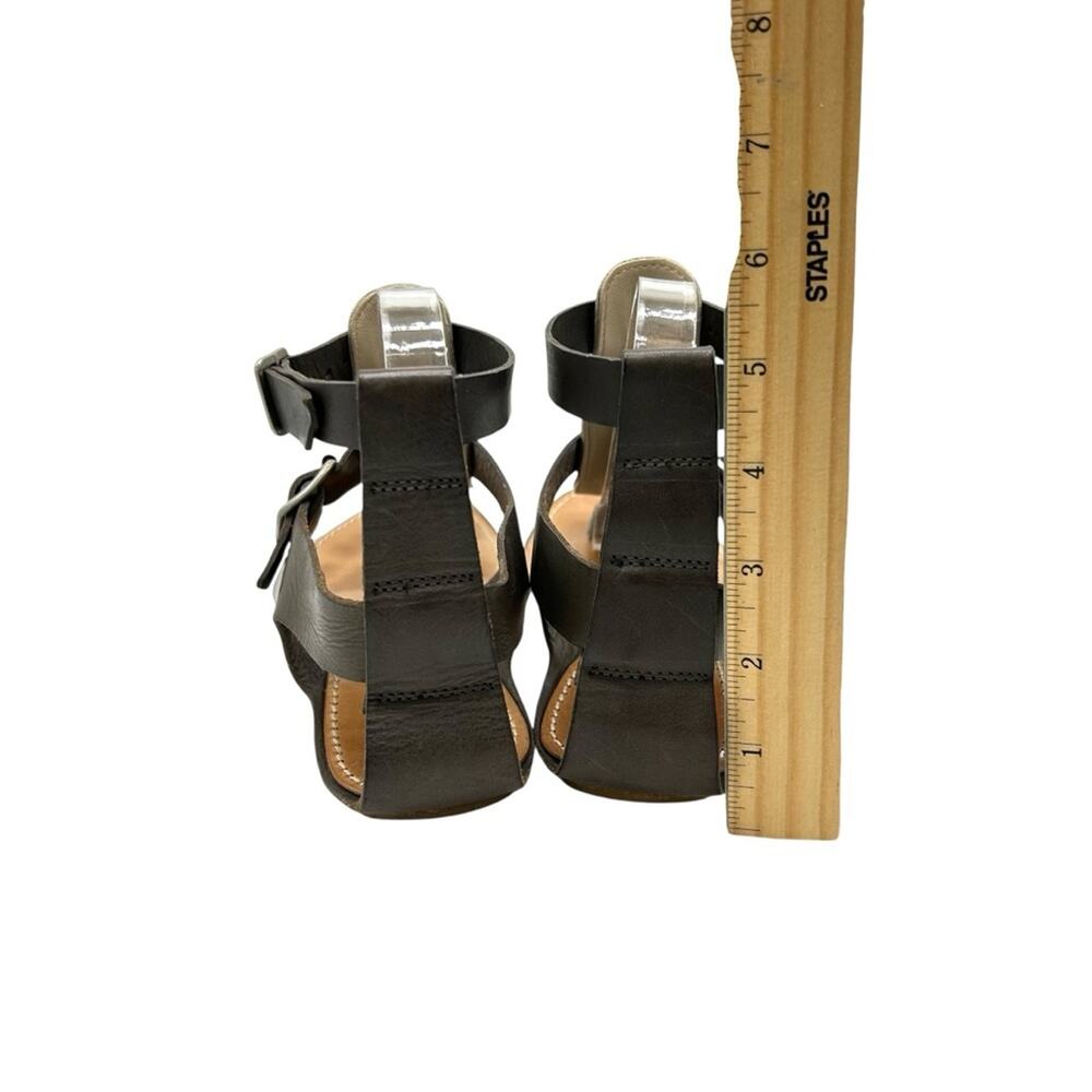 Attilio Giusti Leombruni Sandals Velour Stone EU39 = US Size 8.5 Made in Italy - Picture 6 of 12